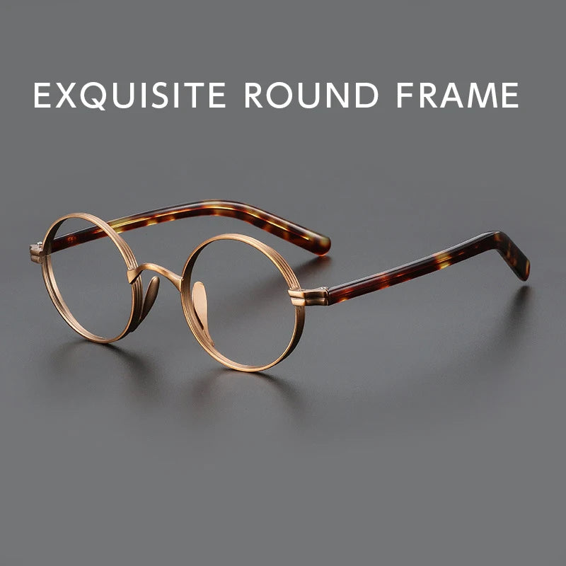 Ultra-light Fashion Retro Round Small High Quality Hyperopia Reading Myopia Prescription Glasses frame