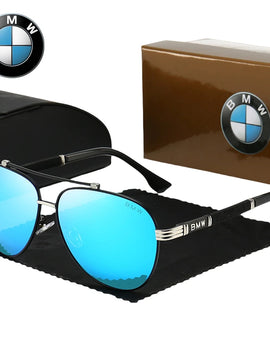 BWM UV400 Polarized AntiGlare Retro Flight Sunglasses Glasses for Motorcycle Classic FrogEye Outdoor Glasses