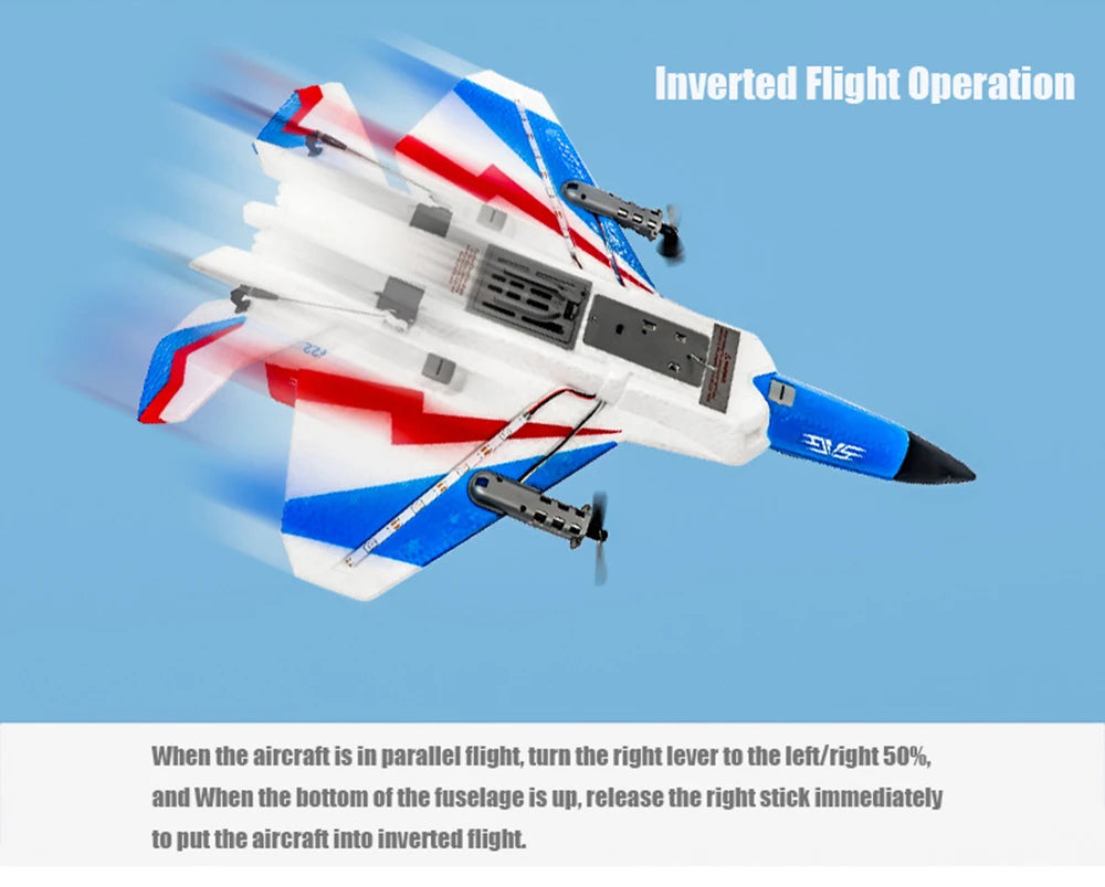 RC Plane F22 Stunts Plane 2.4G Radio Control Glider Remote Control 3D Plane Glider Airplane EPP Foam Boys Toys for