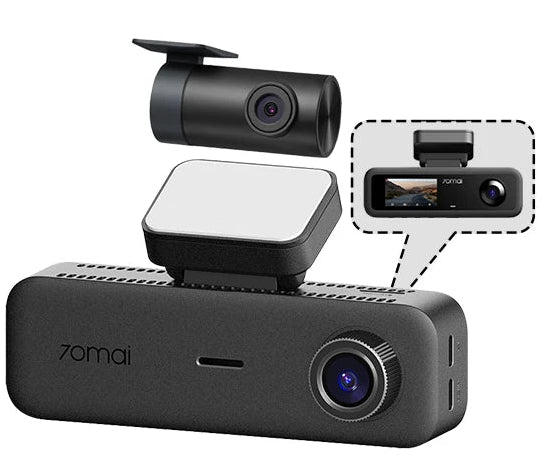 T800E 3‑Channel Dash Cam 4K Front + 1080P Rear & Interior Car DVR – HDR, GPS, WiFi 6, Voice Control, Supercapacitor