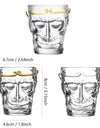 Sun Wukong Monkey Wine Glass 3d Whiskey Cup Short Drinking Liquor Glass Transparent Soju Brandy TeaCup Glassware For Wine Coffee