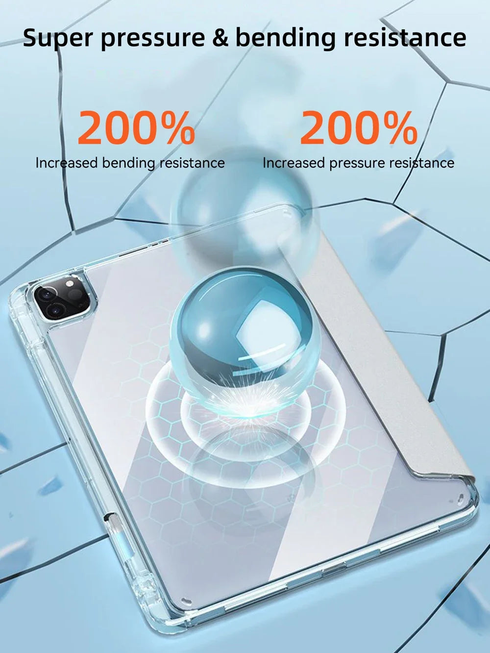 Clear Case For iPad Pro 11 iPad 10.2 7th 8th 9th 10th Gen Cover iPad Air 6 5 4 3 10.2 10.9 13 12.9 M2 M4 mini 6 7 8.3 Clear Case