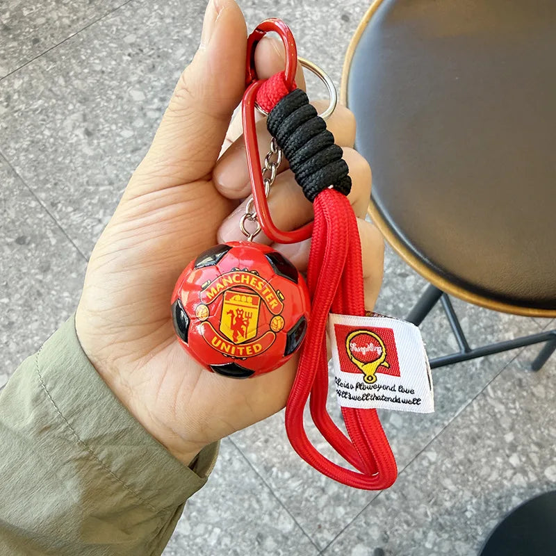 Football Club PU Keychain Soccer Fan Backpack Charm Collectible Gift