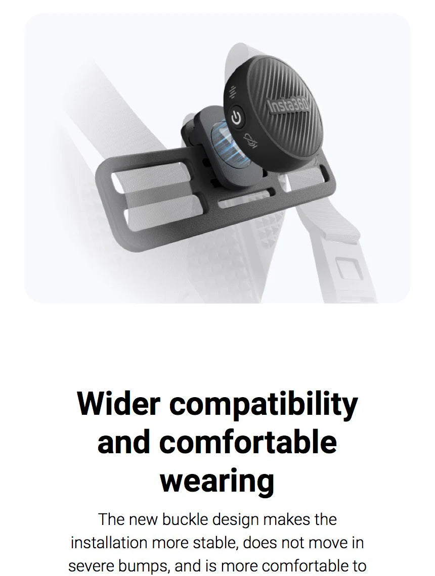 Helmet POV Mount Clip for Insta360 GO 3 and GO 3S Motorcycle Helmet Camera Holder