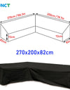 Corner Outdoor Sofa Cover Garden Rattan Corner Furniture Cover V Shape Waterproof Sofa Protect Set All-Purpose Dust Covers