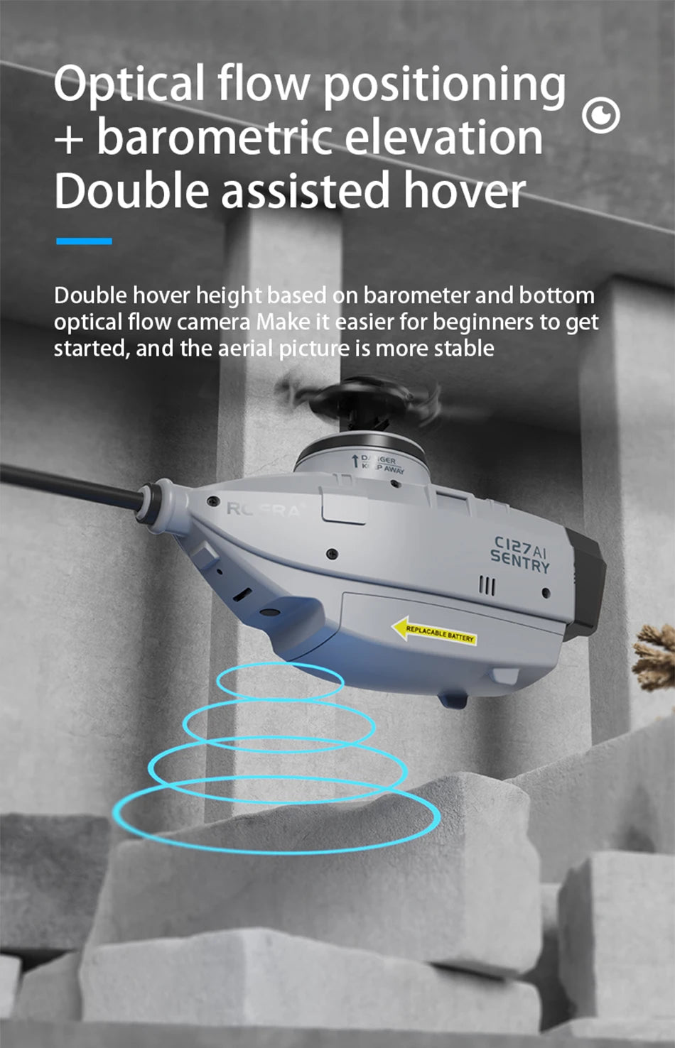 RC ERA C127AI C127 C128 2.4G 6-Axis Gyro Stabilized Flybarless Professional RC Helicopter 4ch Remote Control Aicraft for Adult