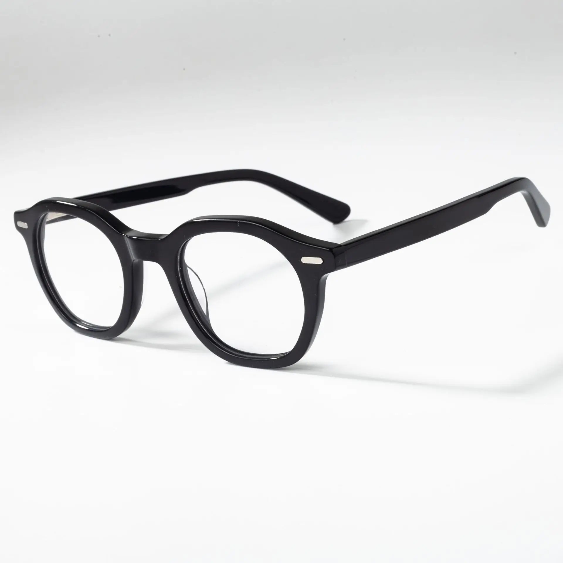 Small Size Retro Polygon Eyeglasses Green Luxury Acetate Eyewear Optical Prescription Frames