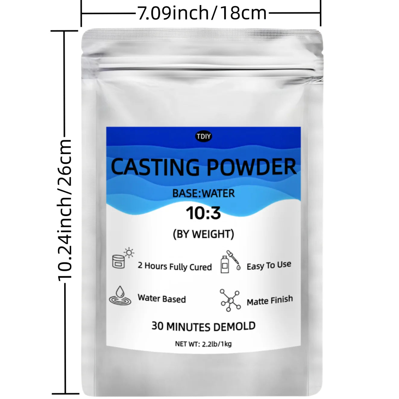 Resin Casting Powder, DIY Casting Molds , Fine White Plaster for Jewelry Casting & DIY Crafts Mixable Art Molding Compound