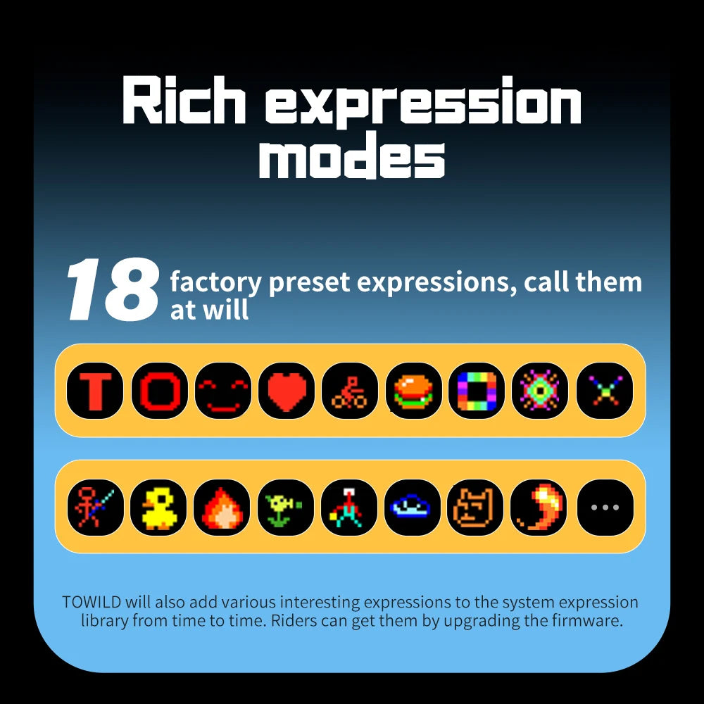 Intelligent Expression Taillight 140 Led Braking Sensor Bluetooth Bike Rear Light Customizable Bicycle Taillights