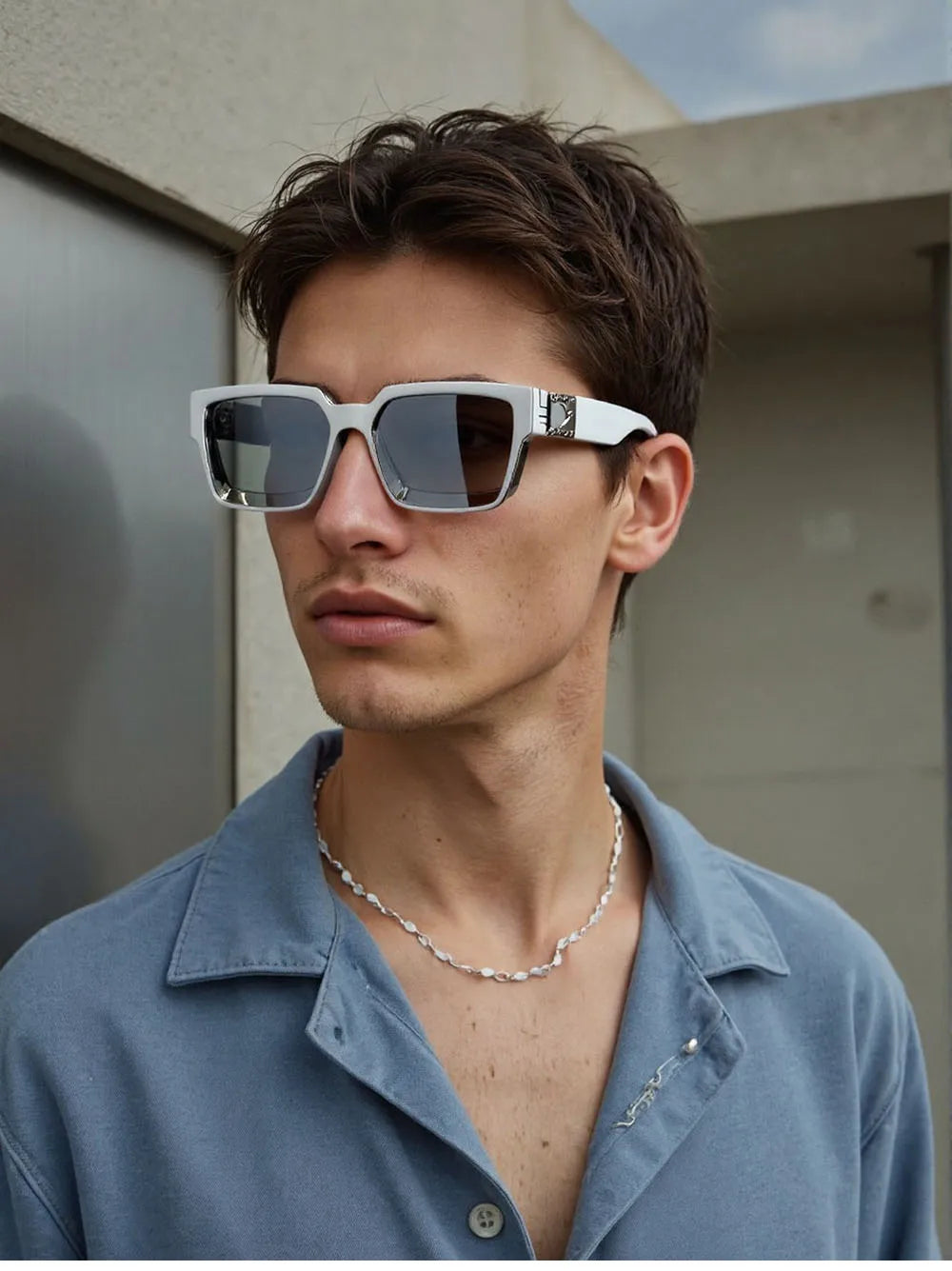 Retro Square Millionaire Sunglasses With UV400 Protection
