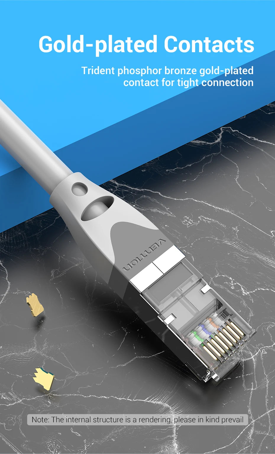 Cat6A Ethernet Cable 10Gbps RJ 45 SFTP Network Cable for PS4 Laptop PC Router ADSL PLC Servo Motor Lan RJ45 Patch Cord