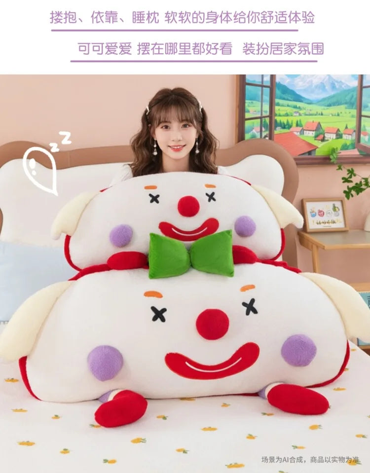 Cute Toast Clown Plush Toy Soft Bread Pillow