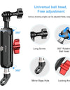 Motorcycle Rearview Oblique CNC Metal Magic Arm Rod Mount