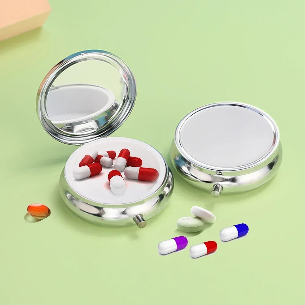 Multi Functional Creative Medicine Box Circular Ointment Box Pill Box Jewelry Box Foldable Portable Medicine Box