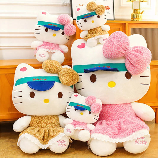 Kawaii Print Kitty Plush Toy 60 cm Soft Stuffed Doll