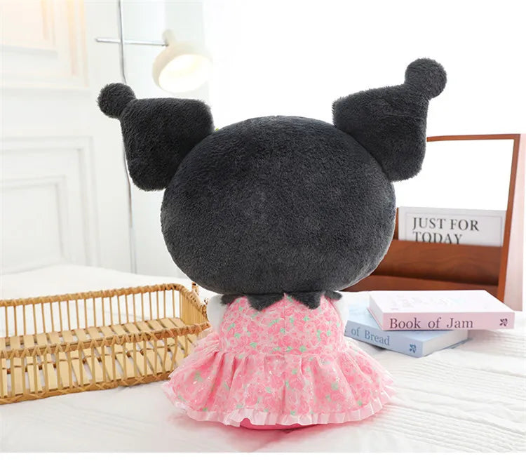 Kawaii Hello Kitty Plush Toy Cute Filled Doll for Kids Birthday Gift Lovely My Melody Kuromi Floral Stuffed Animal Soft Large