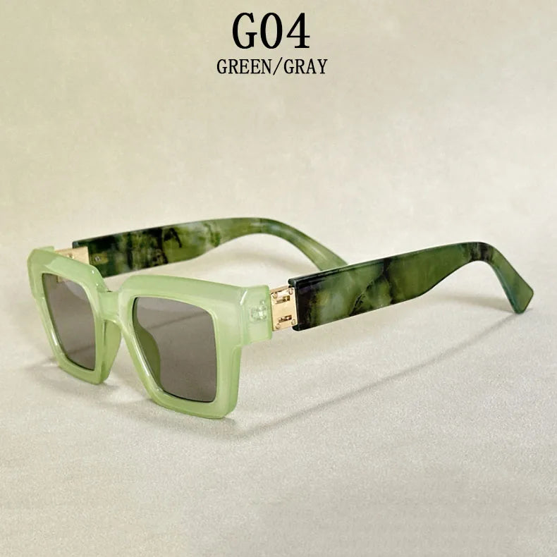 Square Frame Sunglasses With UV400 Protection