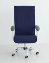 Office Chair Cover Anti-slip Long Boss Office Chairs Pad 1piece with Elastic Strap Swivel Computer Dust Armchair Slipcover