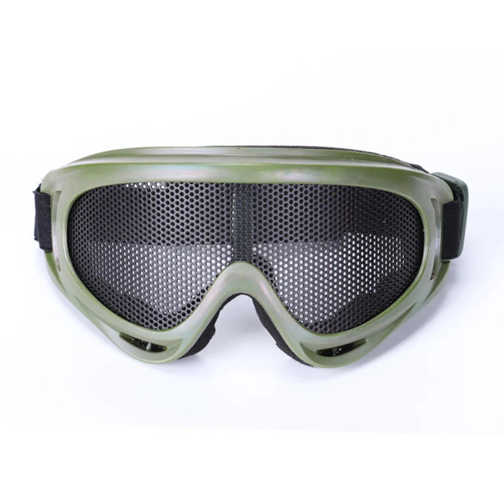 Outdoors Hunting Airsoft Goggles Tactical Paintball Shock Resistance Eyes Protecting Outdoor Sports Metal Mesh Glasses Goggle