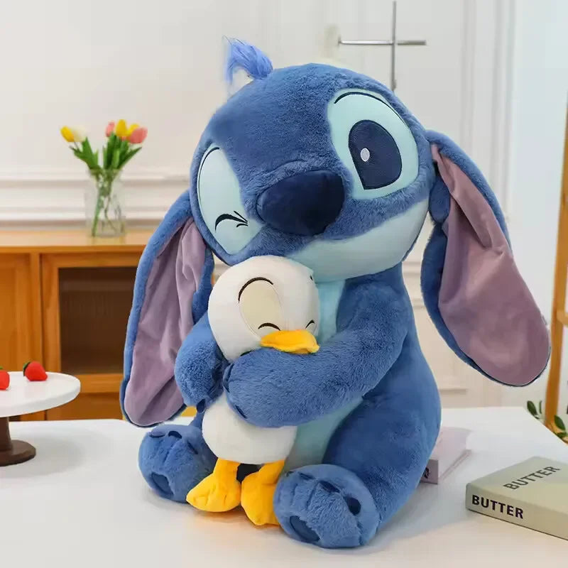 Disney 20cm Plush Doll Stitch Lilo Doll Cute Duck Stitch Plush Stuffed Toy Christmas 's Birthday Gift Kawaii Toys