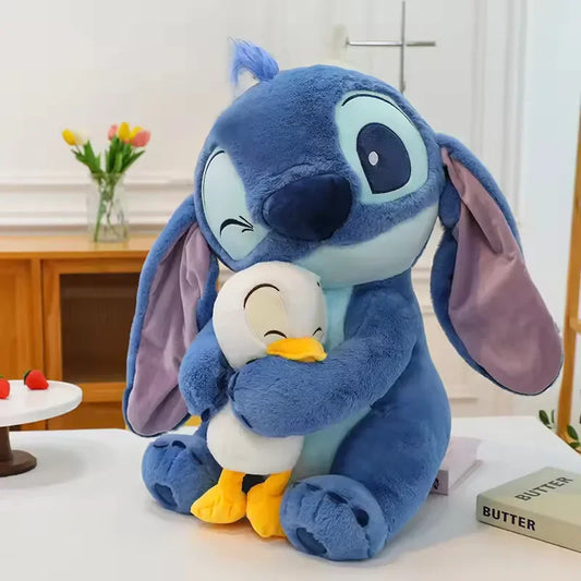 Disney 20cm Plush Doll Stitch Lilo Doll Cute Duck Stitch Plush Stuffed Toy Christmas 's Birthday Gift Kawaii Toys