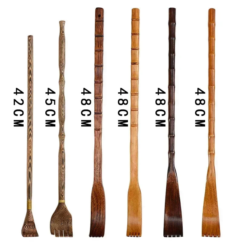 Long Handle Wooden Back Scratcher Massager Back Scratching Rake HouseholdWooden Body Massage Health Products