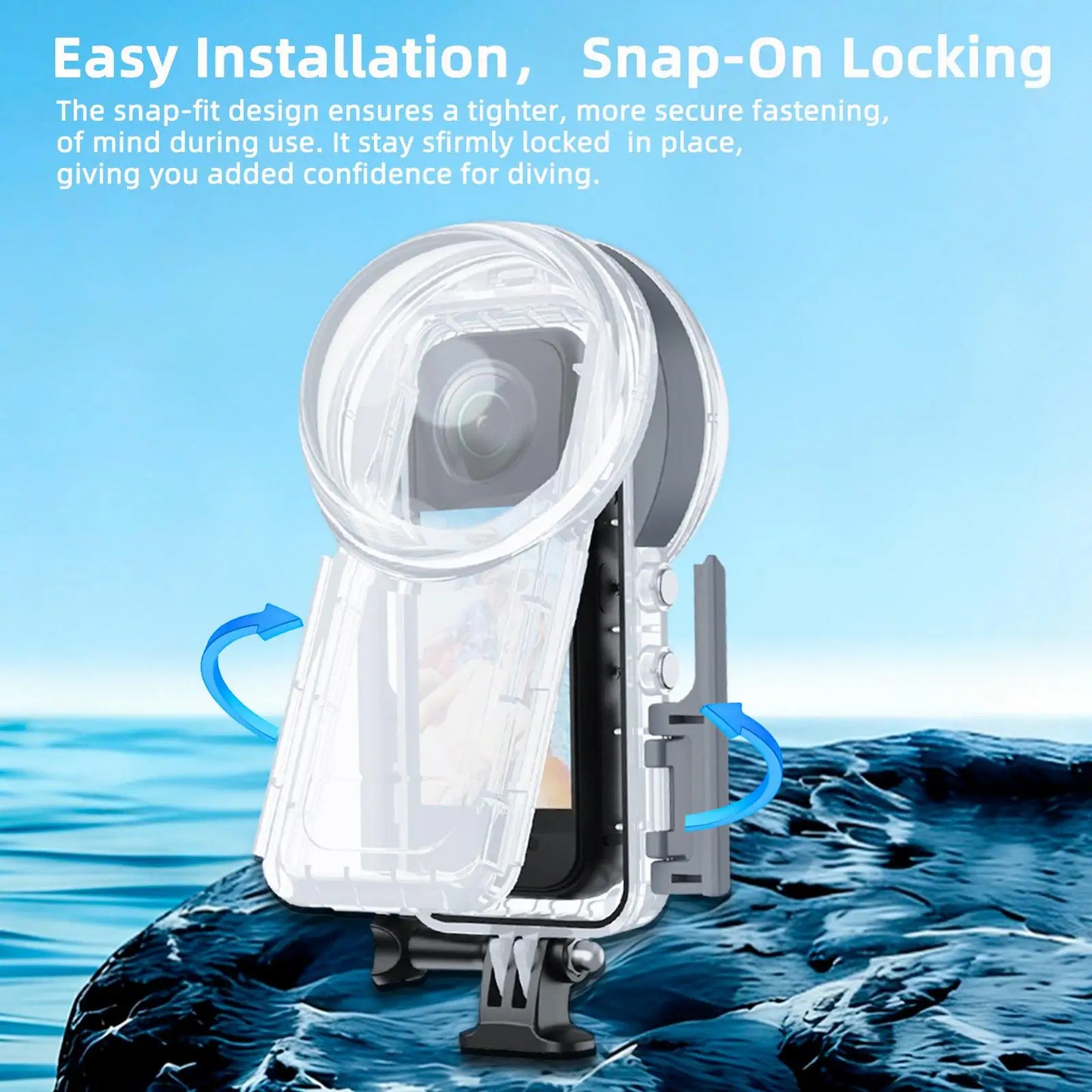 50 Metre Waterproof Diving Housing for Insta360 X5 Camera