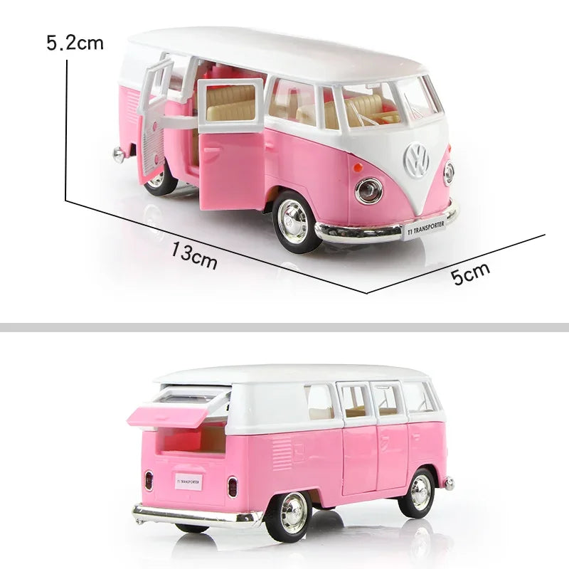 1/36 Diecasts Volkswagen Miniature Cars VW T1 Bus Toys Alloy Diecasts Scale Metal Collection Cars Models Vehicles s Toy Cars