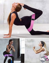 Fitness Exercise Stretch Hip Resistance Bands Yoga Legs Butt Anti Slip Elastic Fitness Bodybulding Exercise Workout Equipment