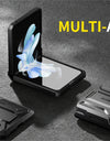Dual Layer Rugged Protective Cover with Rotatable Belt Clip Screen Hinge Protection Case for Samsung Galaxy Z Flip 5