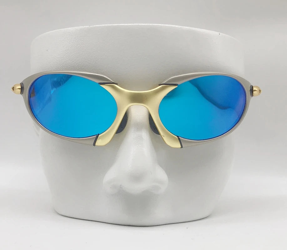Polarized UV400 Cycling Sunglasses – Black Metal Frame Fishing Riding Bicycle Eyewear
