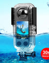 for Insta360 X3 30m Underwater Waterproof Diving Housing Case Cover for Insta360 X3 Panoramic Camera Accessories