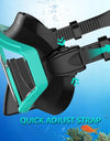 Snorkel Mask 3 Windows Panoramic Wide View HD Three-Lens Adjustable Scuba Snorkeling Swimming Diving For Adults and Kids