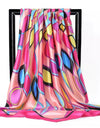 Scarves For Women Print Silk Satin Head Scarf Female Luxury Brand Square Shawl Large Hijab Scarfs