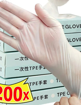 Disposable Gloves Transparent Thickened Restaurant Home Food Grade Anti-oil Gloves Household Cleaning Glove Kitchen Accessories