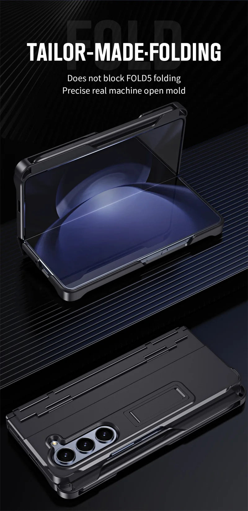 Phone Case With Pen Slot Stylus Hinge bracket Shell Membrane For Samsung Galaxy Z Fold 5 4 3 Case All-Inclusive Z Fold 6 3 Cover