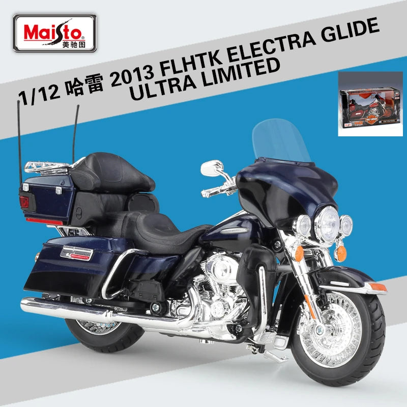 Diecast Harley Street Glide Special 2015 Motorcycle Model 1 to 12 Scale