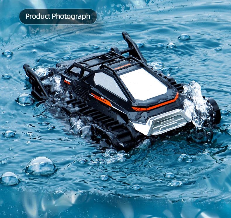 4WD RC Car 2.4G Amphibious 4 Wheel Remote Control Truck Climbing Off Road Waterproof Armored Vehicles 's Toys