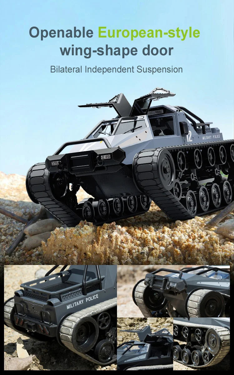 RC Car High-speed Electric Off-road Tank Stunt Car  Crawler Snow Climbing Remote Control Vehicle Toy gift