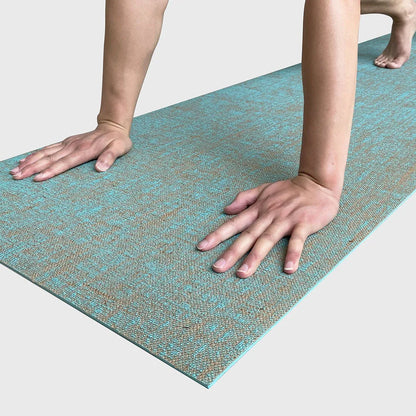 Natural Jute Yoga Mat 183 X 61 X 0.5cm Healthy And Environmentally Friendly Yoga Mat Wear-Resistant Non-Slip Fitness Mat