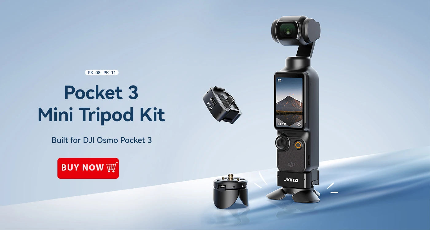 Magnetic Mini LED Video Light for DJI Osmo Pocket 3 – Waterproof Vlogging & Live Streaming Light, 500mAh Rechargeable