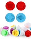 12/6 PCS Montessori Learning Education Math Smart Eggs 3D Puzzle Game For Children Popular Toys Jigsaw Mixed Shape Tools