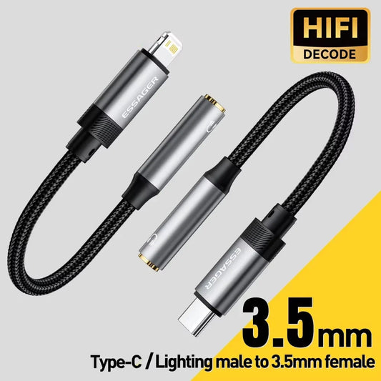 Type-C to 3.5mm Jack AUX Audio Adapter