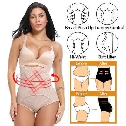 Tummy Control Panties for Women Shapewear Butt Lifter Short High Waist Trainer Corset Slimming Body Shaper Underwear