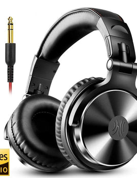 Over Ear Headphones Hifi Studio DJ Headphone Wired Monitor Music Gaming Headset Earphone For Phone Computer PC With Mic
