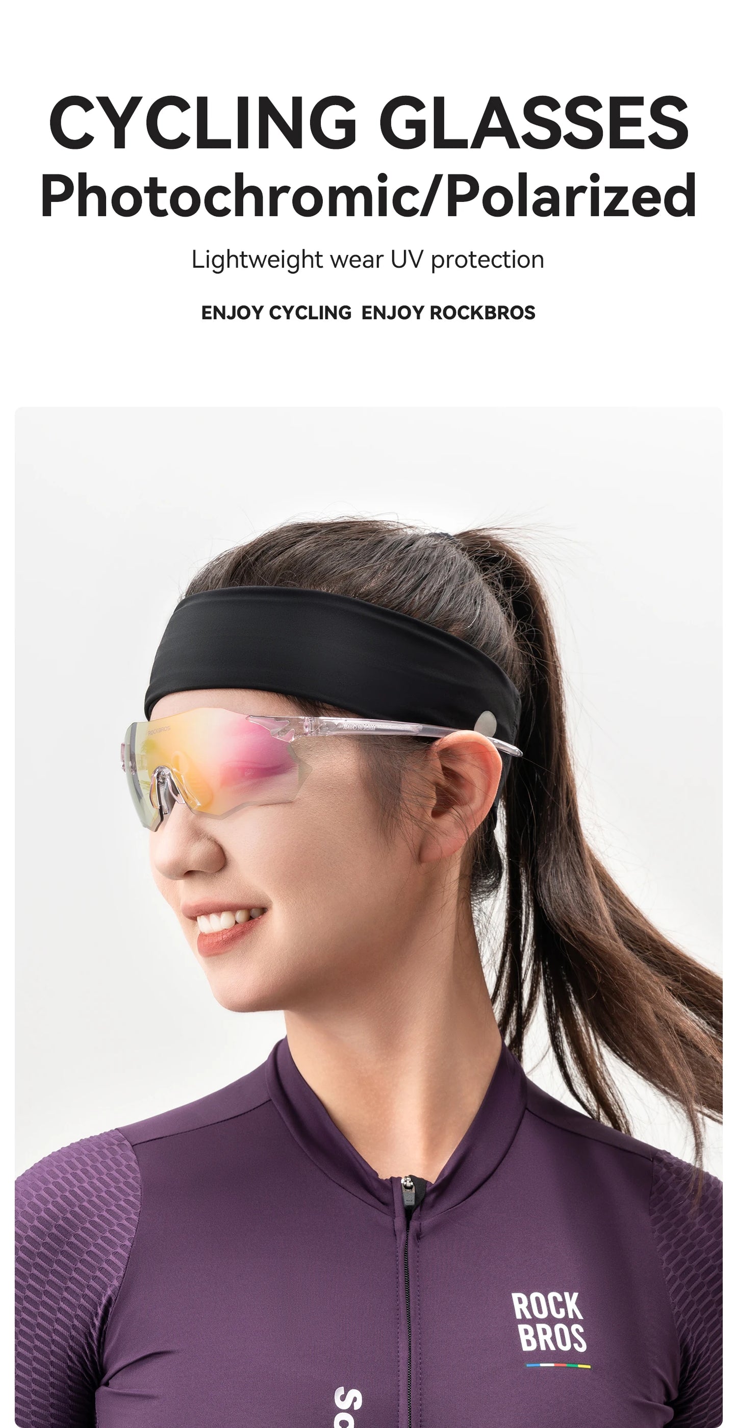 Bicycle Glasses Photochromic / Polarized Lens Bike Sunglasses UV400 Sun Protection MTB Road Cycling Goggle Eyewear