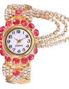Women Watches Diamond-Embedded Elegant Quartz Watch Stylish Opening Luxury Creative Alloy Bracelet Watch