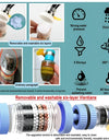 6-layers Water Filter Tap Purifier 360° Rotation Universal Faucet Aerator Splash Nozzle Mixer Bubbler Kitchen Bathroom Faucet