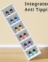 Shoe Organizer Foldable Plastic Shoe Storage Boxes for Sneakers Stackable Dustproof Transparent Cabinet Multi Layer Shoes Rack