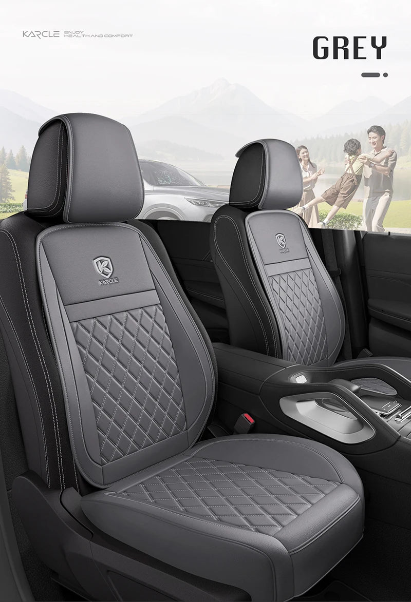 Leather Car Seat Covers Universal PU Cars Seat Cushion Cover Automobiles Seat Protector Waterproof Car Chair Pad Mat